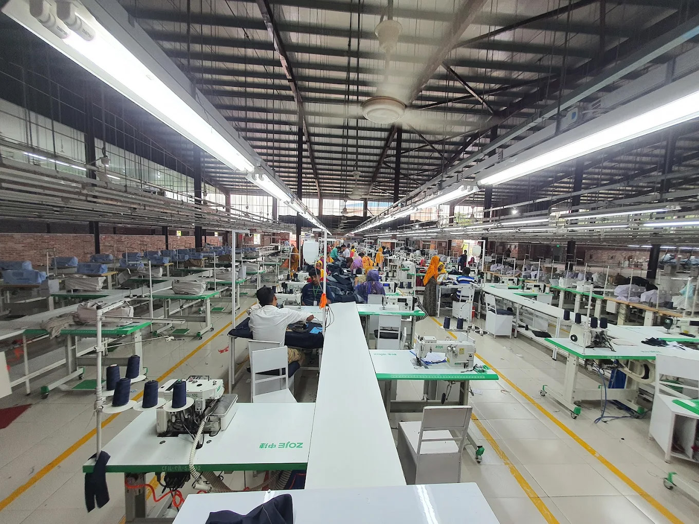 Art & Craft garments production floor in Dhaka, Bangladesh